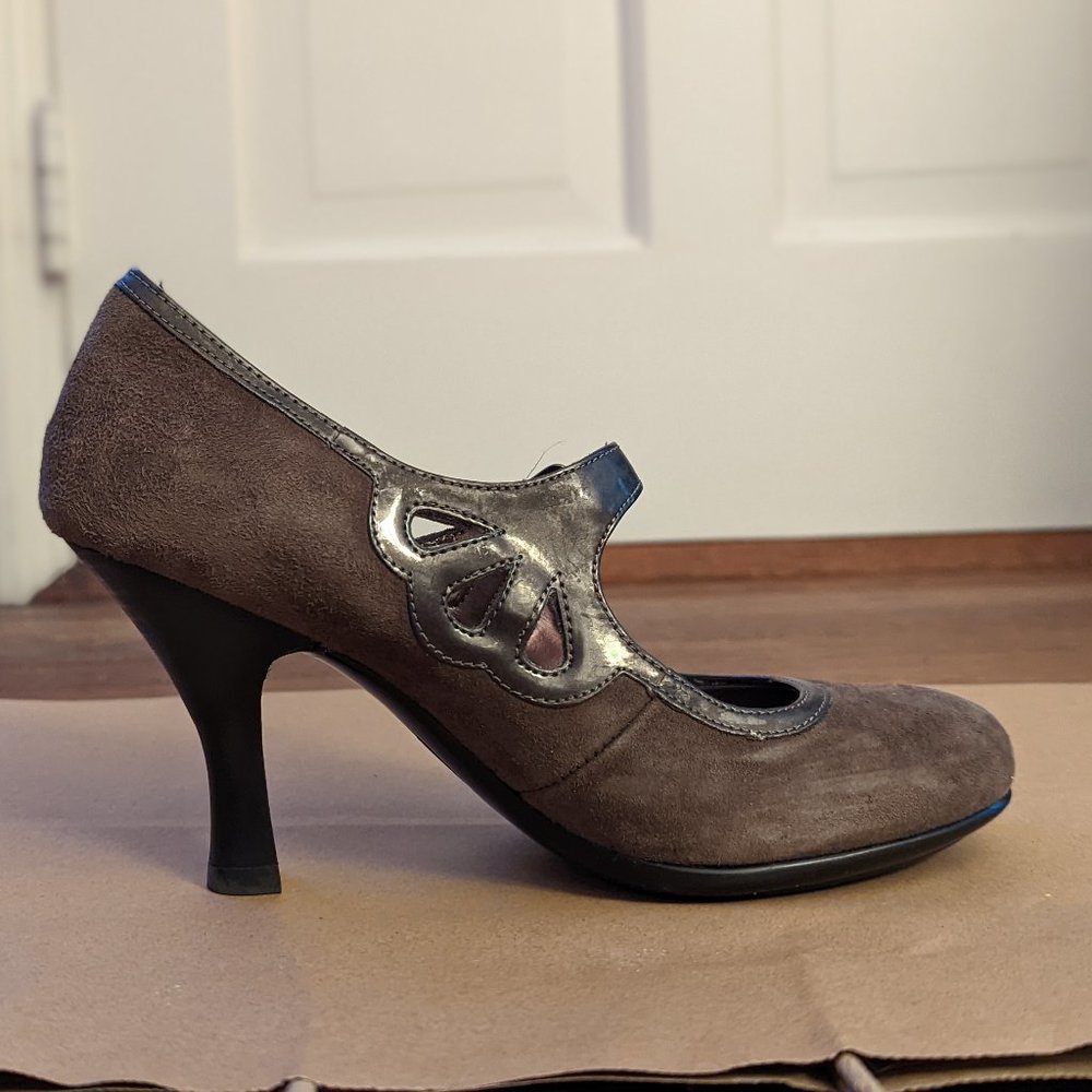 Suede Mary Janes